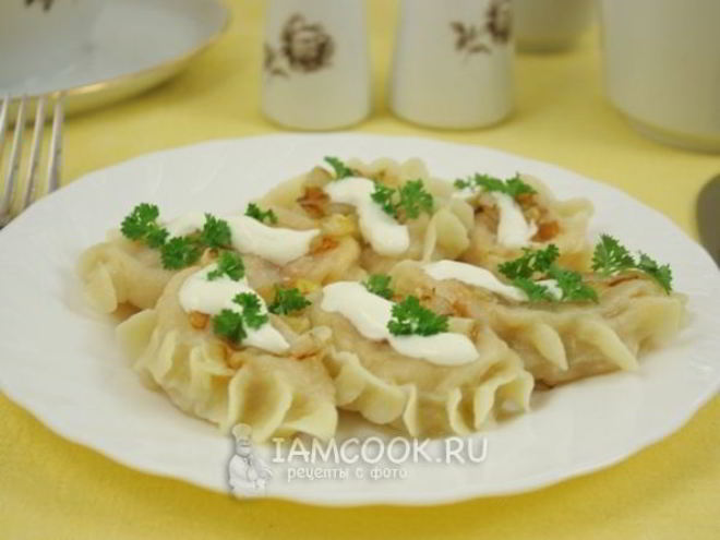 Рецепт вареников с квашеной капустой на молоке