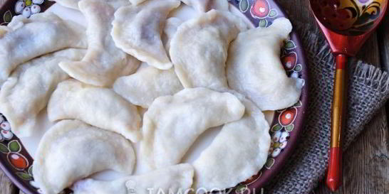 Вареники с малиной