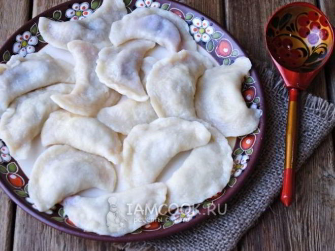 Рецепт вареников с малиной
