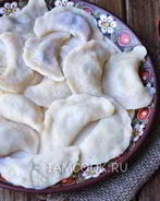 Вареники с малиной