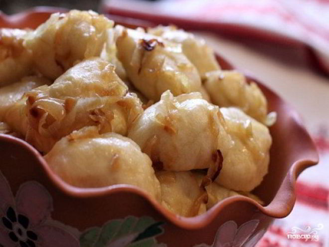 Рецепт вареников с мясом на кефире