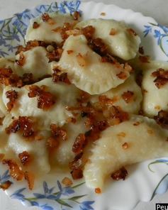 Вареники с салом и картошкой