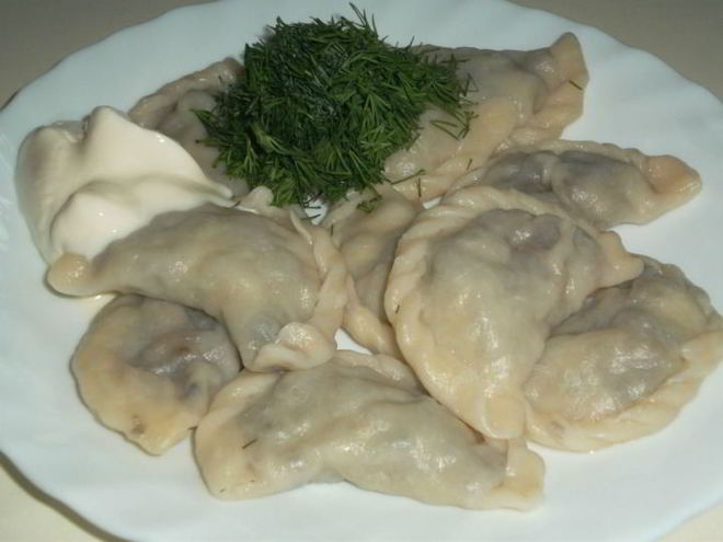 Рецепт вареников с шампиньонами