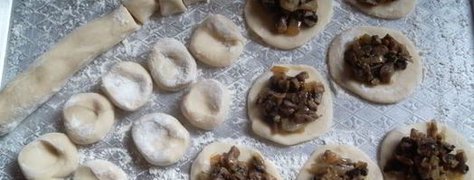 вареники с шампиньонами. Шаг 6