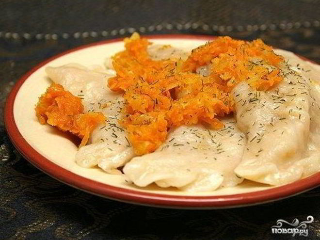 Рецепт вареников с сыром и ветчиной