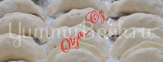 вареники с творогом, гречневой кашей и мятой. Шаг 2