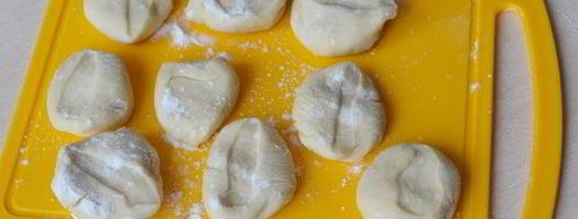 вареники с творогом и яичными желтками. Шаг 11