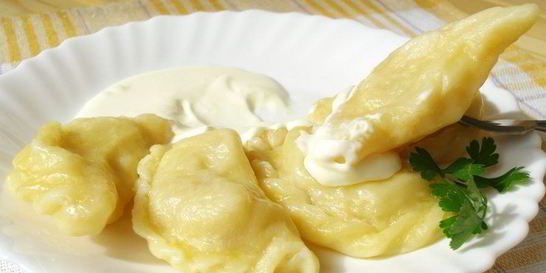 Вареники с творогом соленые