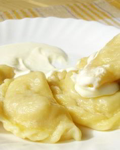 Вареники с творогом соленые