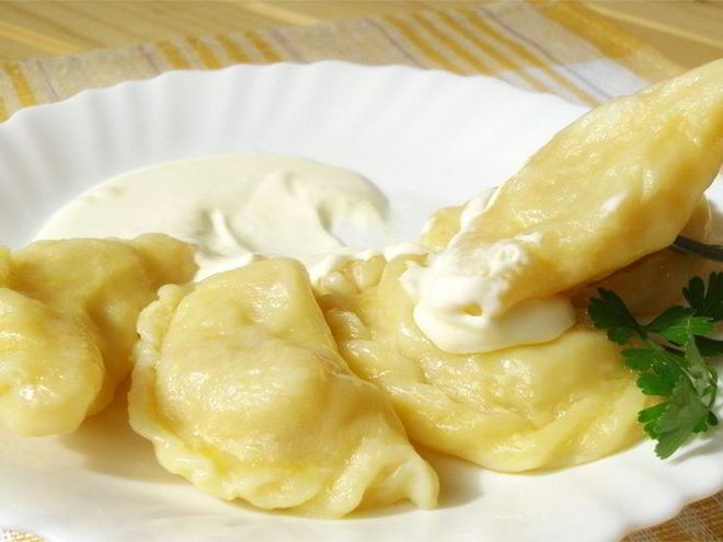 Рецепт вареников с творогом соленые