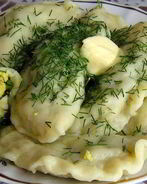 Вареники с яйцом