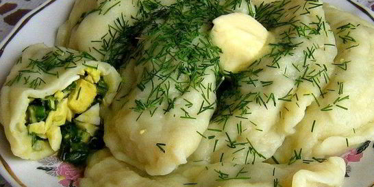 Вареники со шпинатом