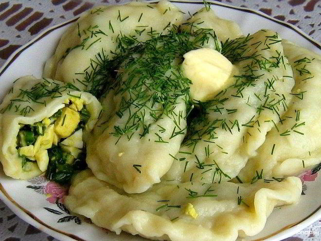 Рецепт вареников со шпинатом