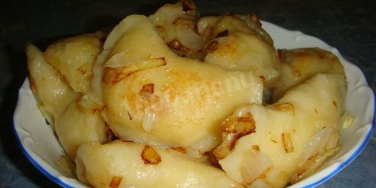 Жареные вареники с картошкой