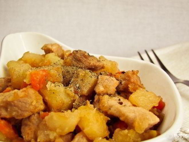 Рецепт жаркого из говядины с картофелем