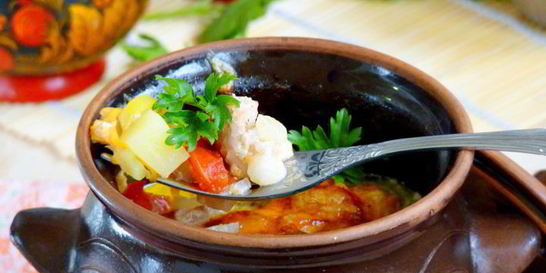 Жаркое в горшочках