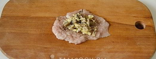 куриные зразы с грибами. Шаг 7