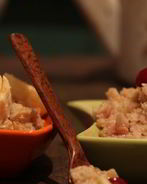 Геркулесовая каша с бананом и вишней