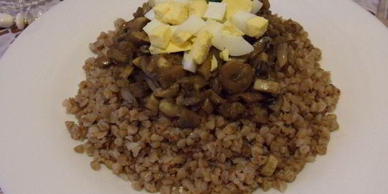 Гречка с грибами