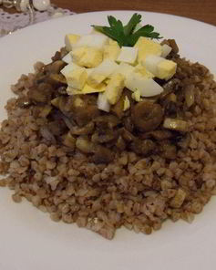 Гречка с грибами