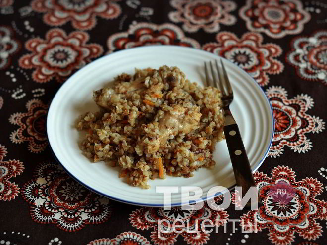 Рецепт гречки с курицей в мультиварке