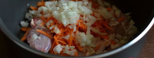 гречка с курицей в мультиварке. Шаг 3