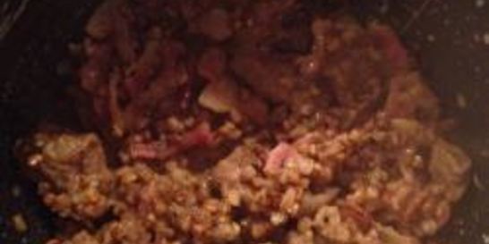 Гречка с мясом в мультиварке