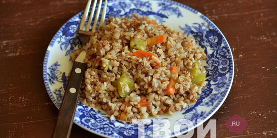 Гречка с овощами