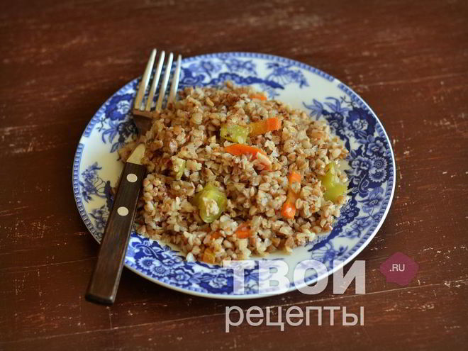 Рецепт гречки с овощами