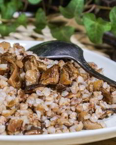 Гречка с шампиньонами