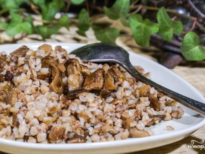 Рецепт гречки с шампиньонами