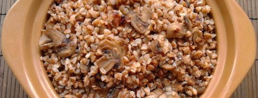 гречневая каша с грибами и луком. Шаг 8