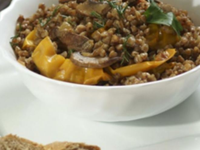 Рецепт гречневой каши с грибами и овощами