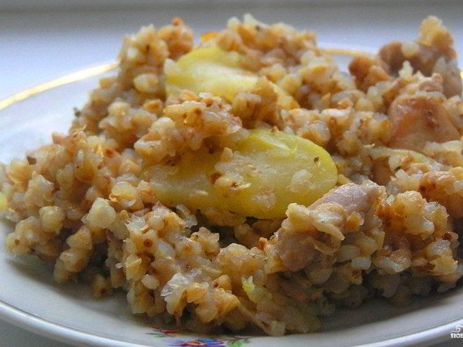 Рецепт гречневой каши с курицей