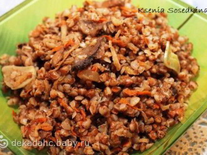 Рецепт гречневой каши с овощами