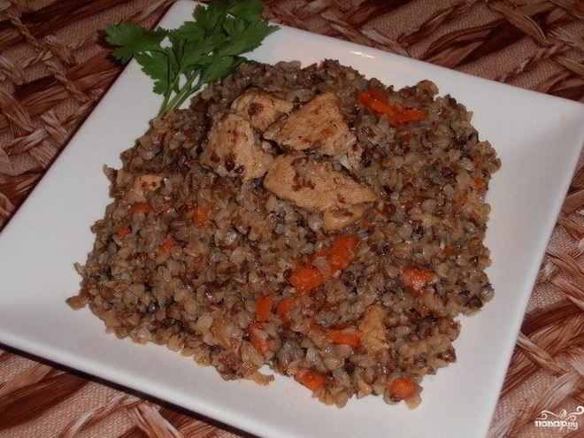 Рецепт каши гречневой с мясом