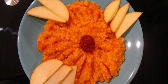 Кукурузная каша с тыквой