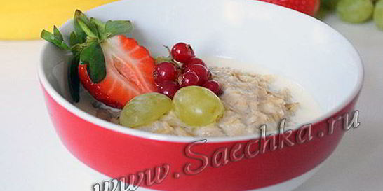Овсяная каша на молоке