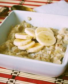 Овсяная каша с бананом