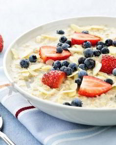 Пшеничная каша с фруктами