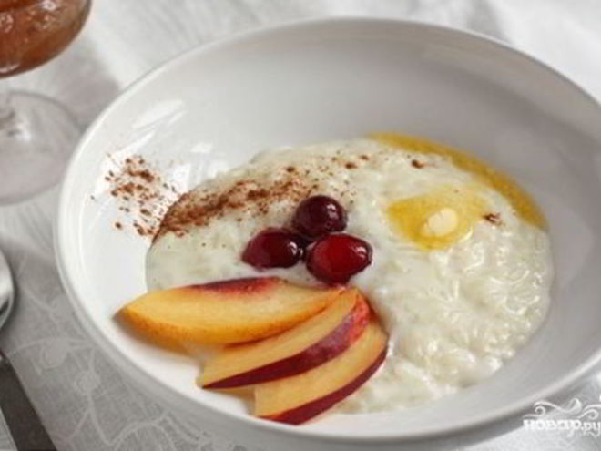 Рецепт рисовой каши на молоке