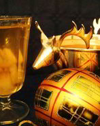 Алкогольный коктейль с ананасами и шампанским