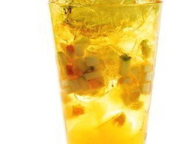 Рецепт апельсинового пунша с джином и цитрусовым льдом