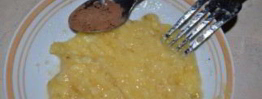 банановый коктейль. Шаг 3