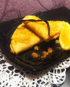 Блинчики в ванильно-цитрусовом сиропе