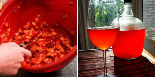 Домашнее вино из клубники