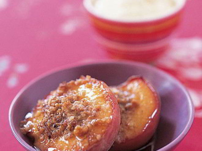 Рецепт фаршированных персиков в кленовом сиропе