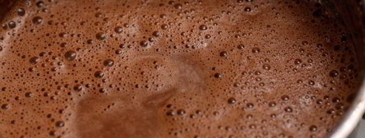 горячий банановый коктейль с шоколадом. Шаг 5