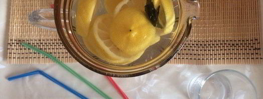 холодный напиток с лимоном. Шаг 5