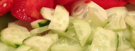 коктейль из креветок, овощей и сыра с голубой плесенью. Шаг 3